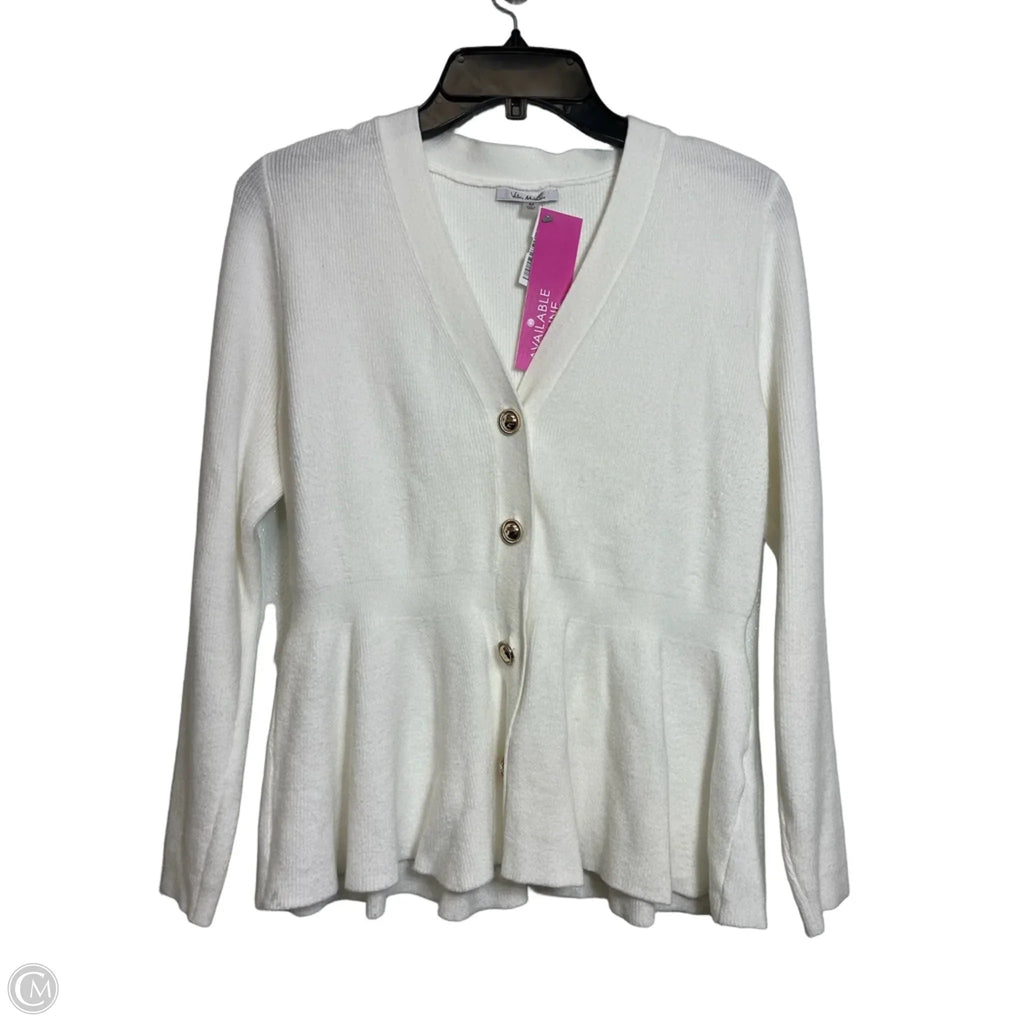 Cardigan By Vila Milano In White, Size: M
