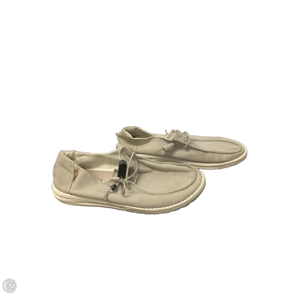 Shoes Flats By Hey Dude In Tan, Size: 9