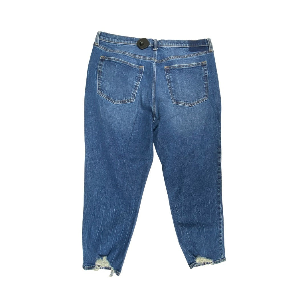 Jeans Boyfriend By Abercrombie And Fitch In Blue Denim, Size:16