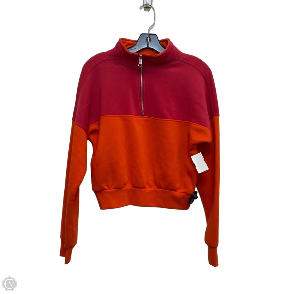 Sweatshirt Collar By Better Together In Orange & Pink, Size: Xs