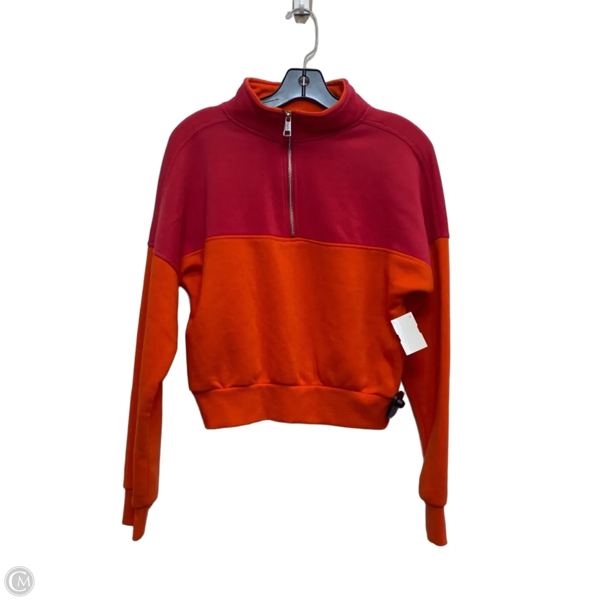 Sweatshirt Collar By Better Together In Orange & Pink, Size: Xs