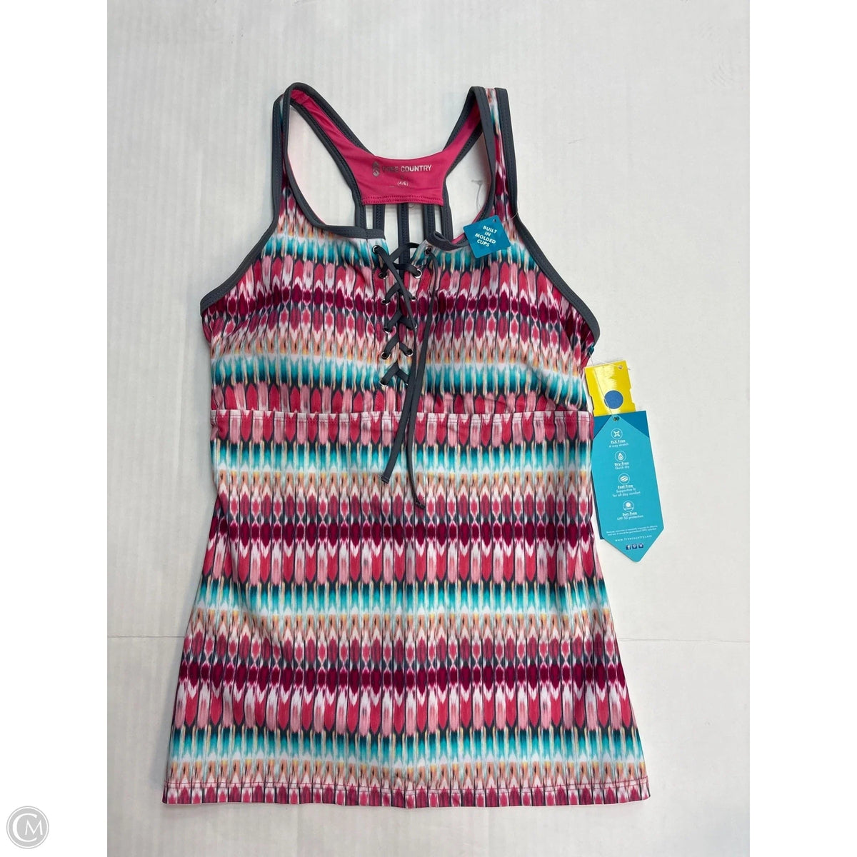 Swimsuit Top By Free Country In Pink, Size: S