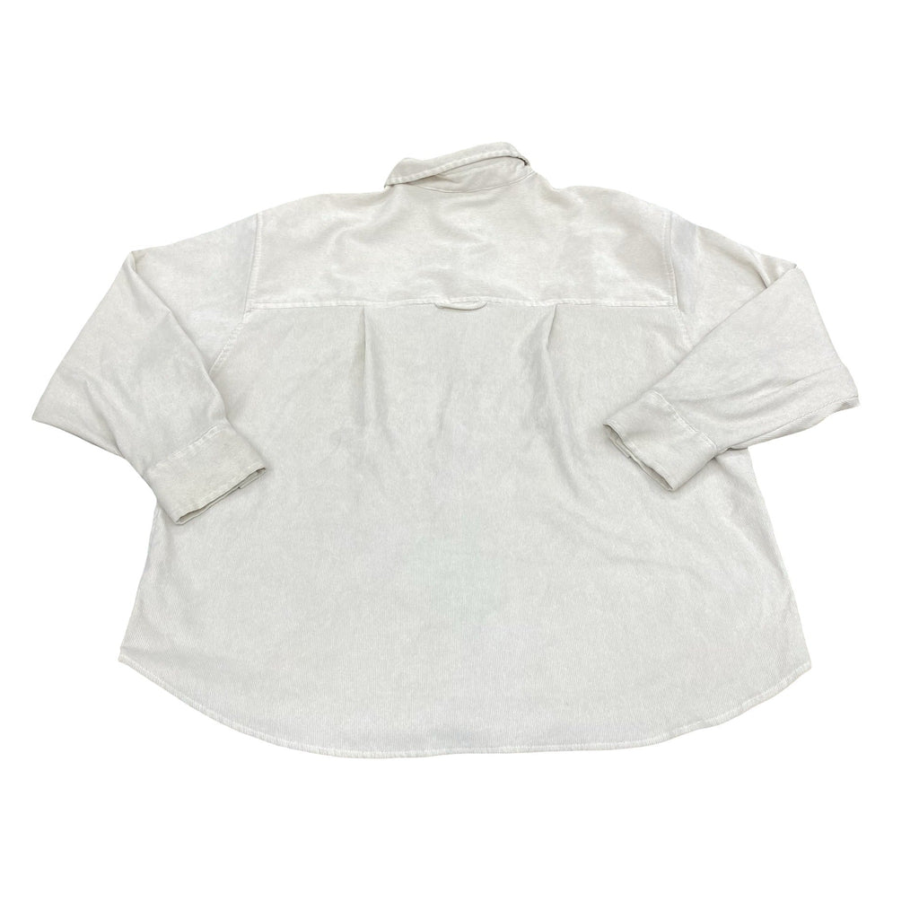 Jacket Shirt By A New Day In Ivory, Size:Xl