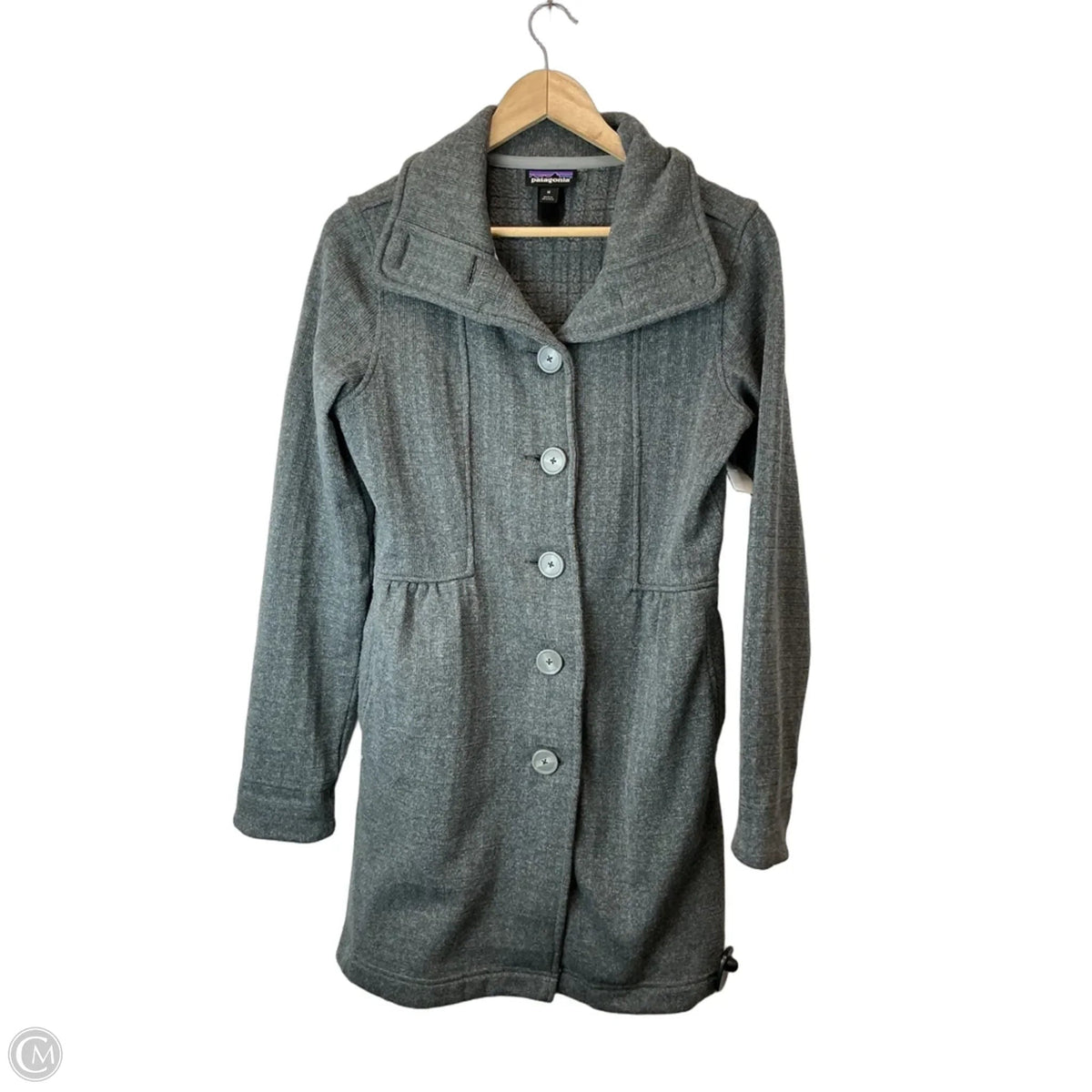 Coat Peacoat By Patagonia In Grey, Size: M