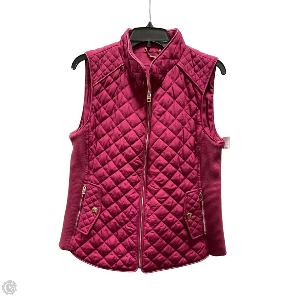 Vest Puffer & Quilted By Chicos In Maroon, Size: M