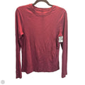 Top Long Sleeve Basic By A New Day In Maroon, Size: M