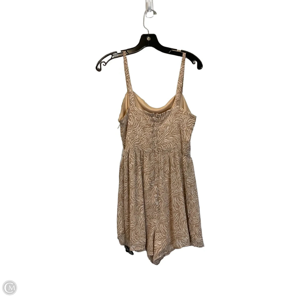 Romper By Lush In Beige, Size: Small