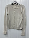 Sweater Cardigan By A New Day In Cream, Size:Xs