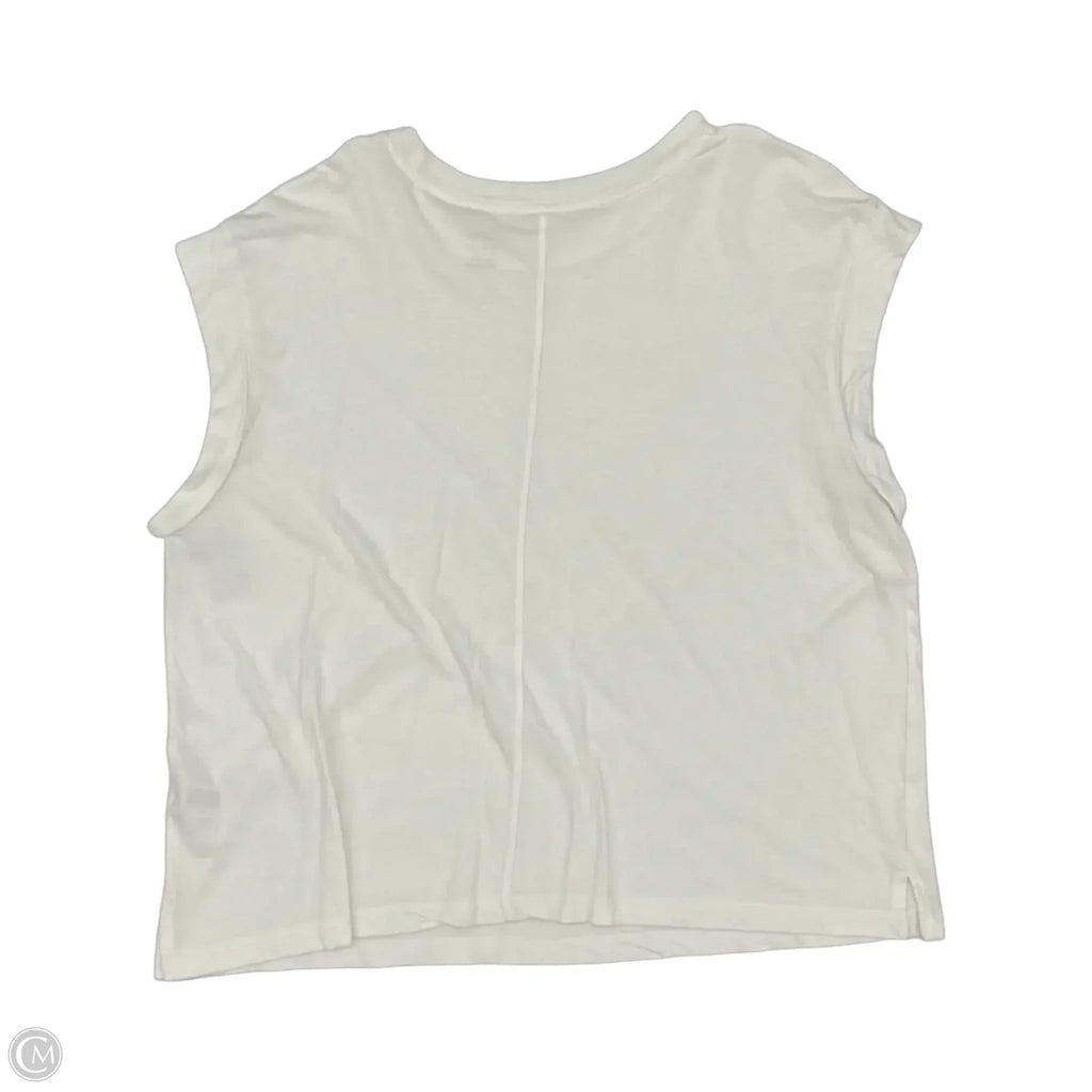 Top Short Sleeve By A New Day In Cream, Size: Xxl