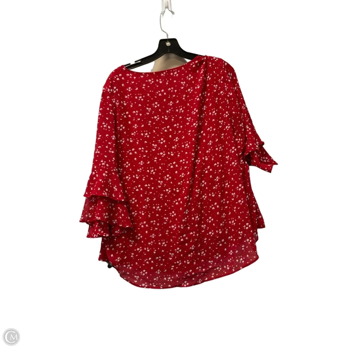 Top 3/4 Sleeve By Clothes Mentor In Red, Size: 2x