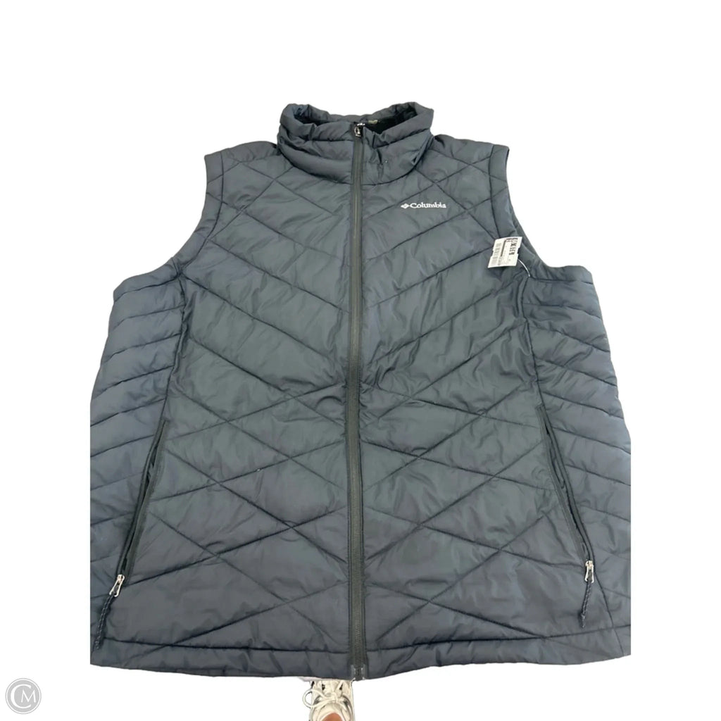 Vest Puffer & Quilted By Columbia In Black, Size: 2x