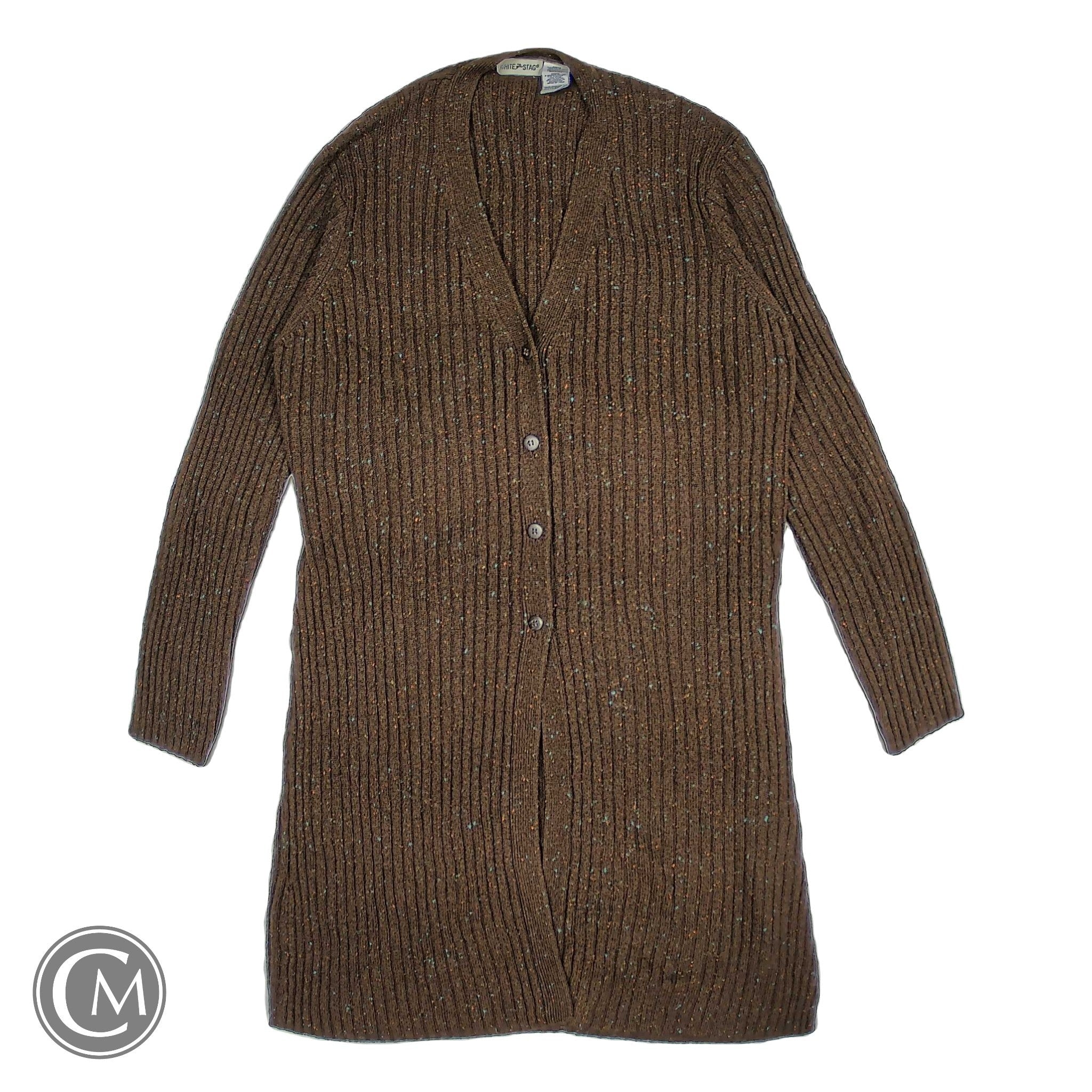 Sweater Cardigan By White Stag In Brown, Size: L