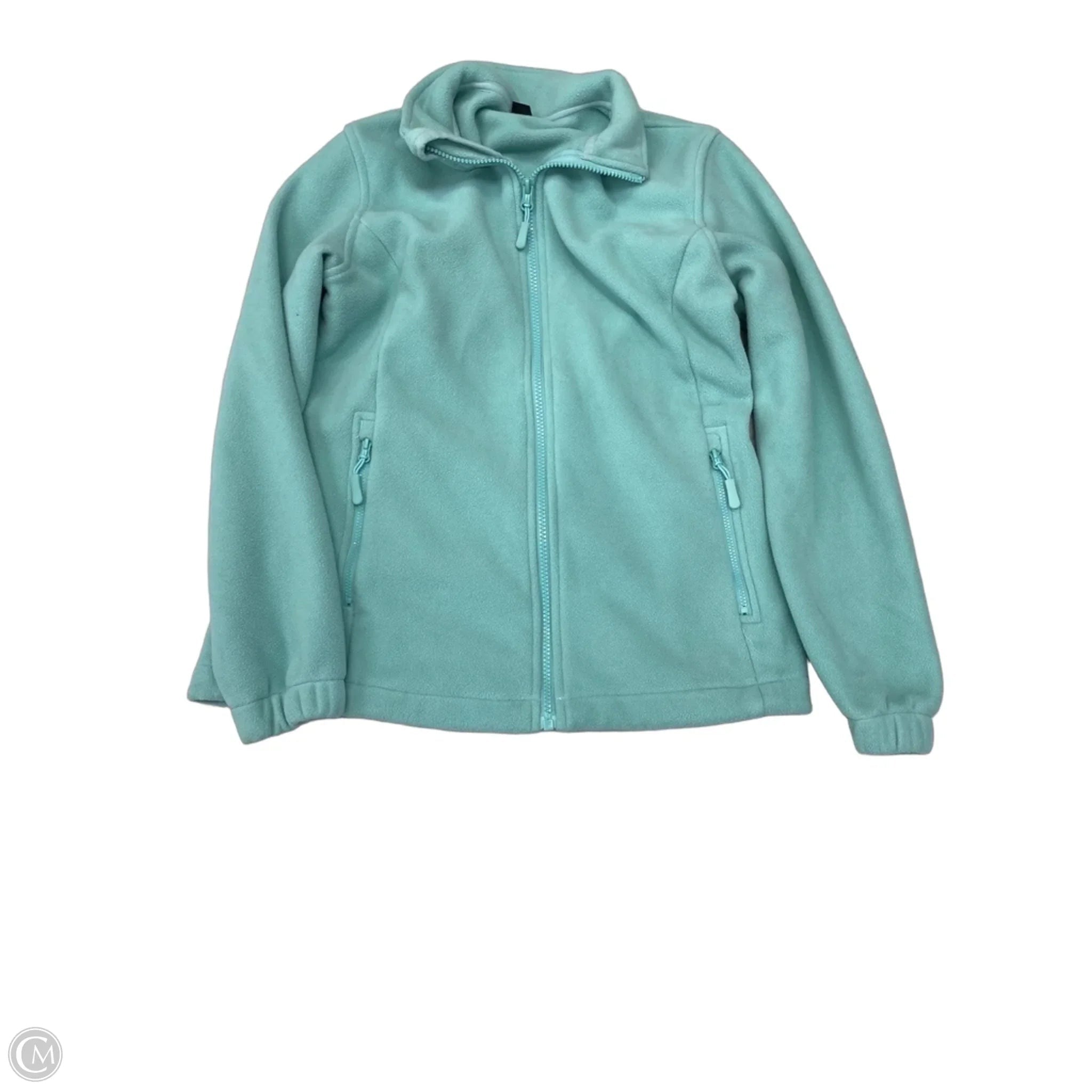 Jacket Fleece By Clothes Mentor In Aqua, Size: S