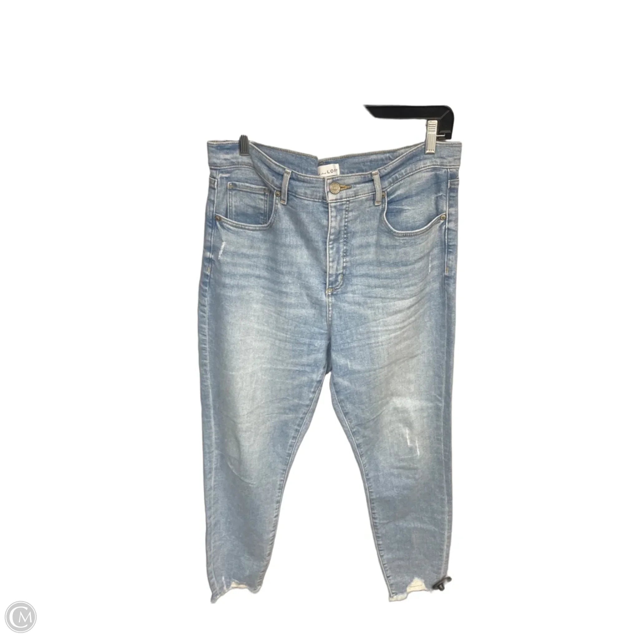 Jeans Skinny By Loft In Blue Denim, Size: 14