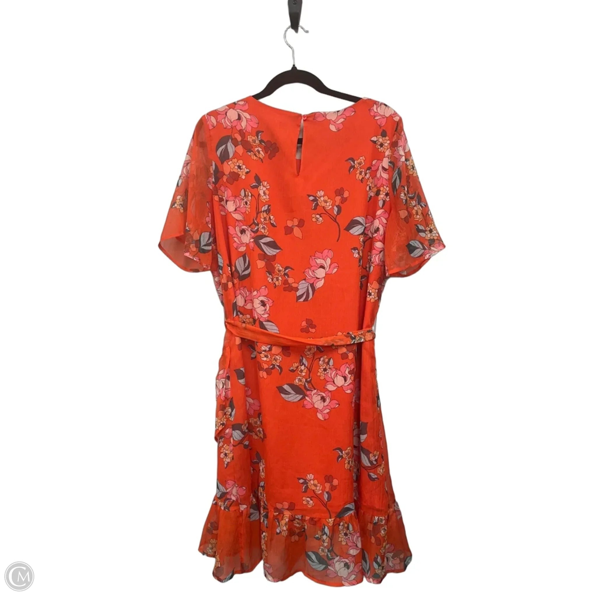 Dress Casual Midi By A New Day In Red, Size: L