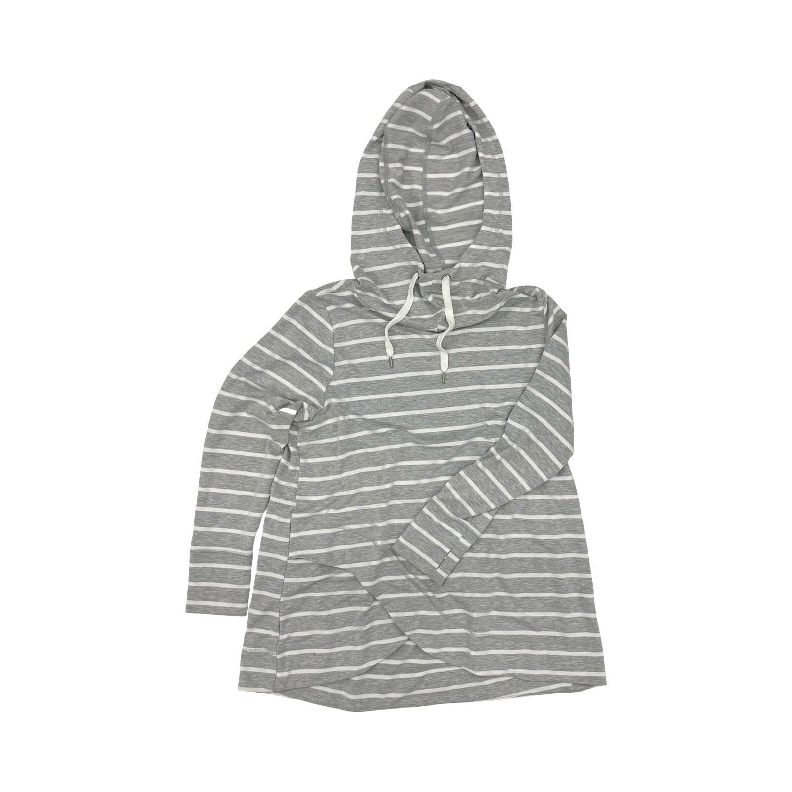 Sweatshirt Hoodie By Livi Active In Grey & White, Size:L