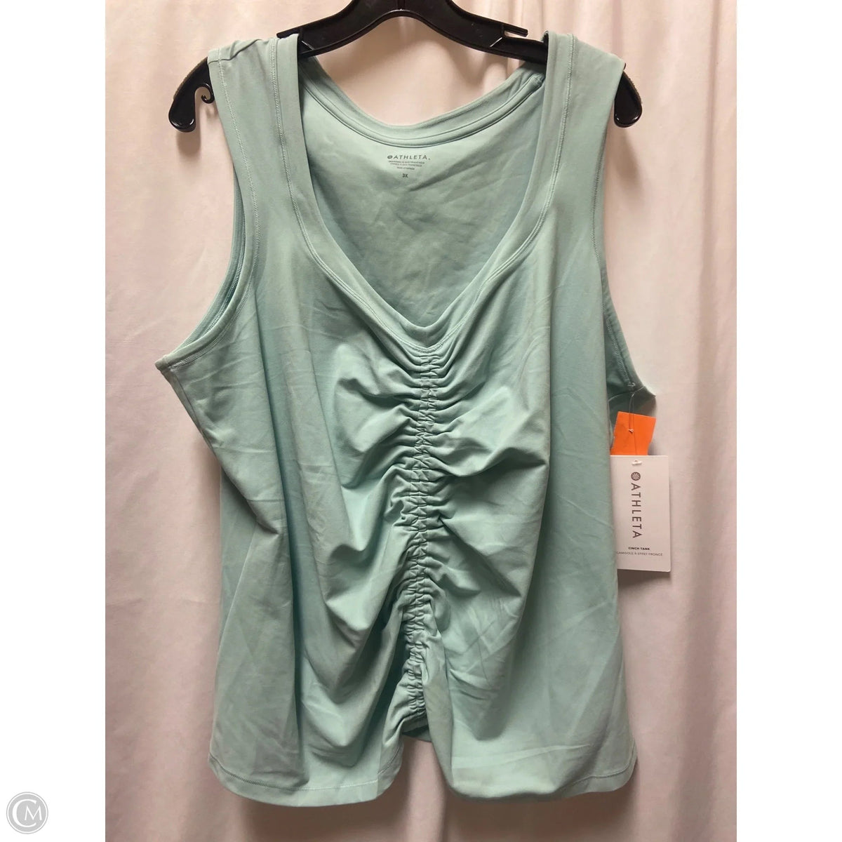 Athletic Top Short Sleeve By Athleta In Green, Size: 3x