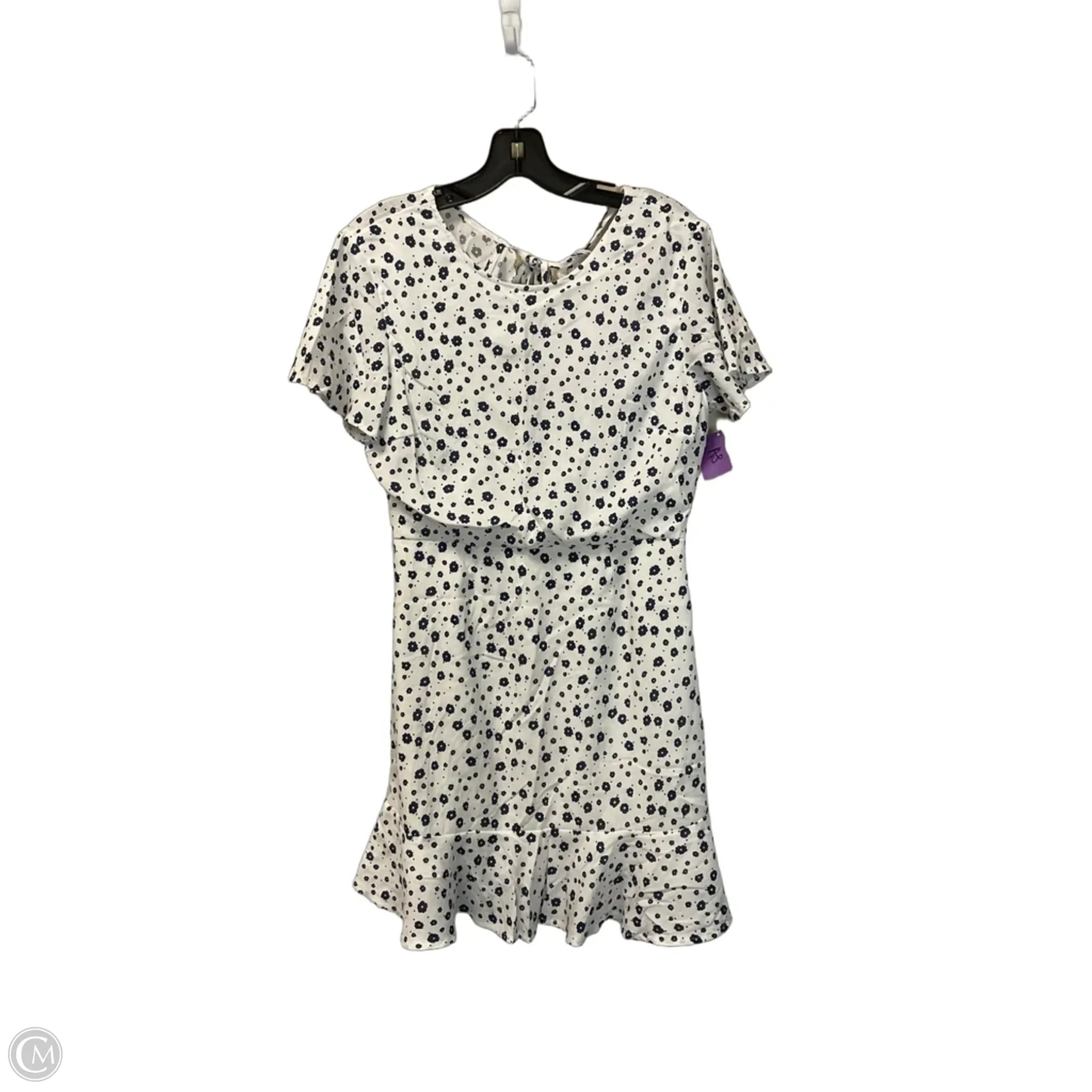 Dress Casual Short By Clothes Mentor In Blue & White, Size: 10
