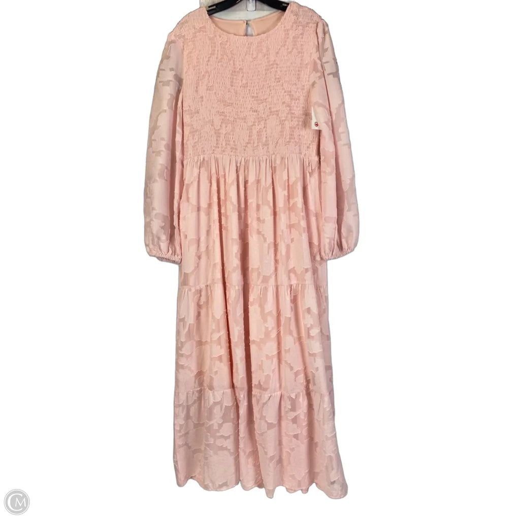Dress Casual Maxi By Clothes Mentor In Pink, Size: L