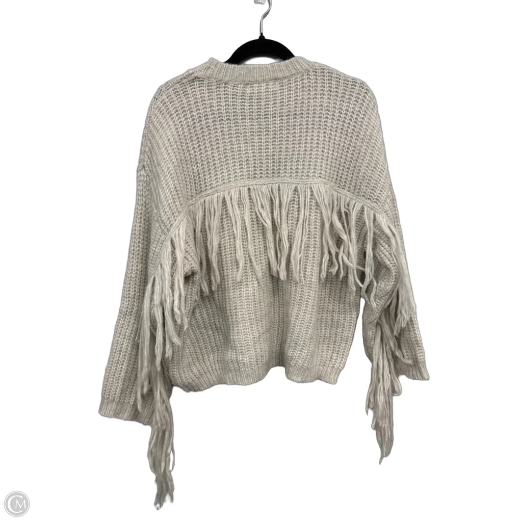 Sweater By Peach Love Cream California In Tan, Size: S