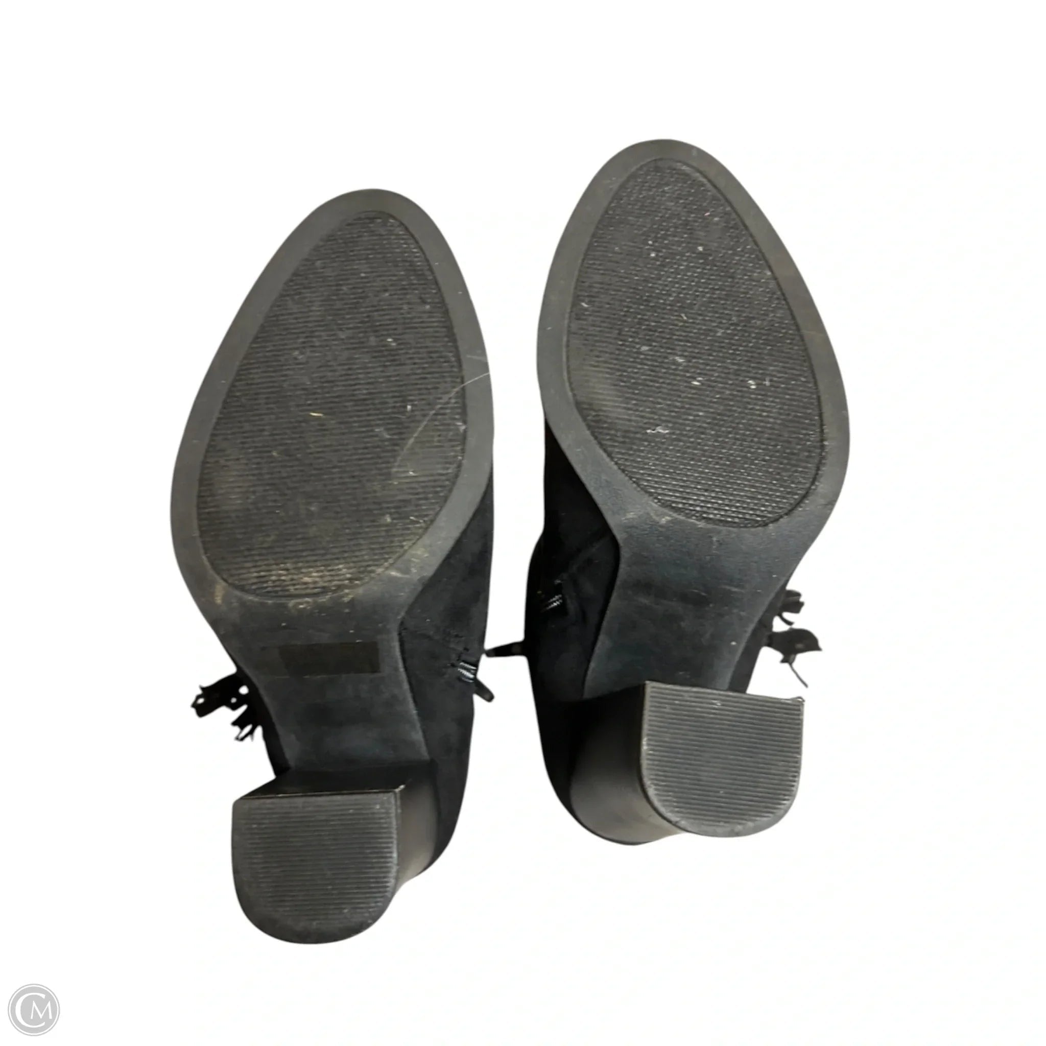 Boots Ankle Heels By Ollio In Black, Size: 6