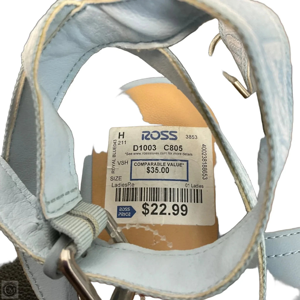 Sandals Heels Wedge By Nautica In Blue, Size: 8
