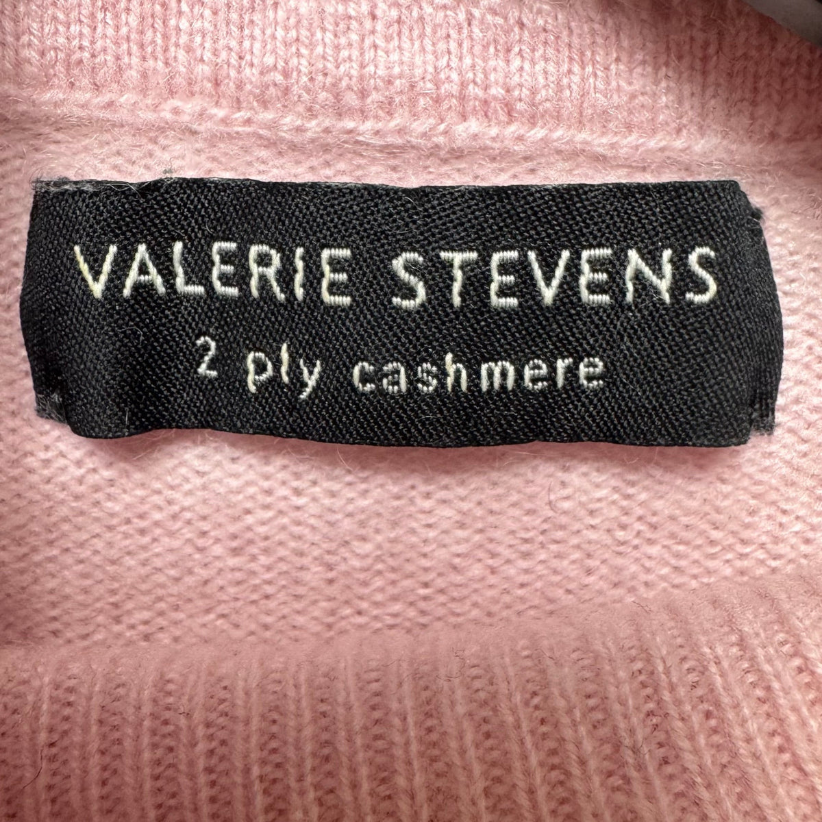 Sweater 2 Ply Cashmere By Valerie Stevens In Pink, Size: S