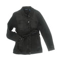 Jacket Denim By Isaac Mizrahi Live Qvc In Black Denim, Size:Xs