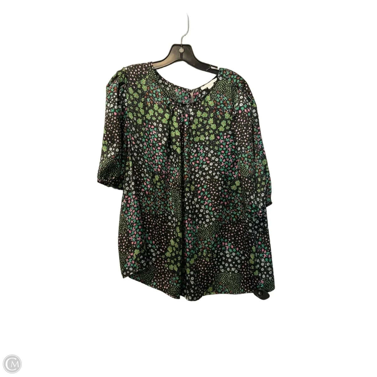 Top Short Sleeve By Clothes Mentor In Floral Print, Size: Xl