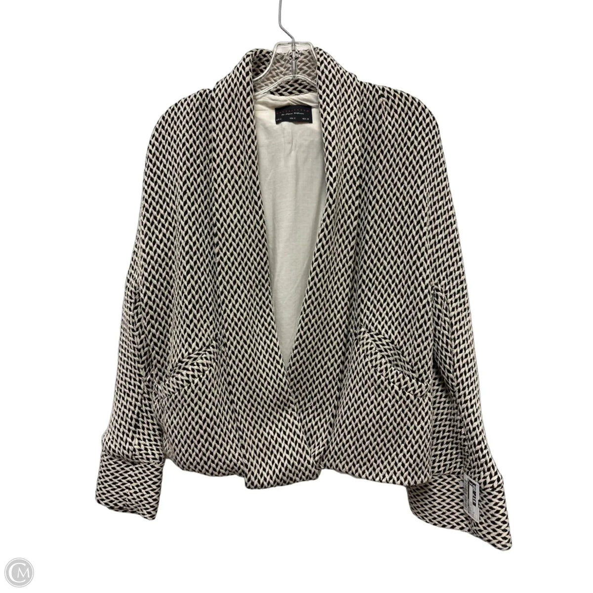 Blazer By Dress Forum In Black & Cream, Size: S