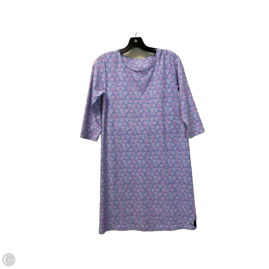 Dress Casual Midi By Vineyard Vines In Purple, Size: Xl