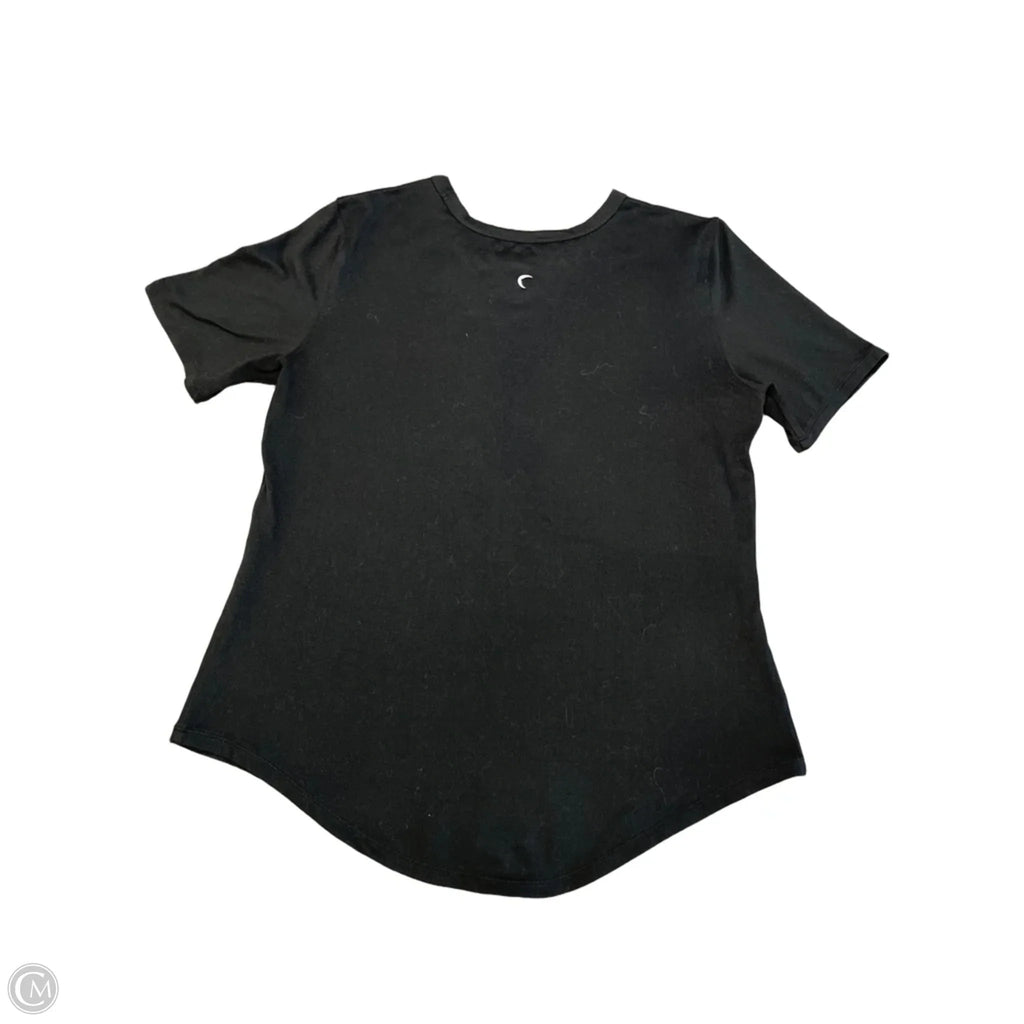 Top Short Sleeve By Zyia In Black, Size: M