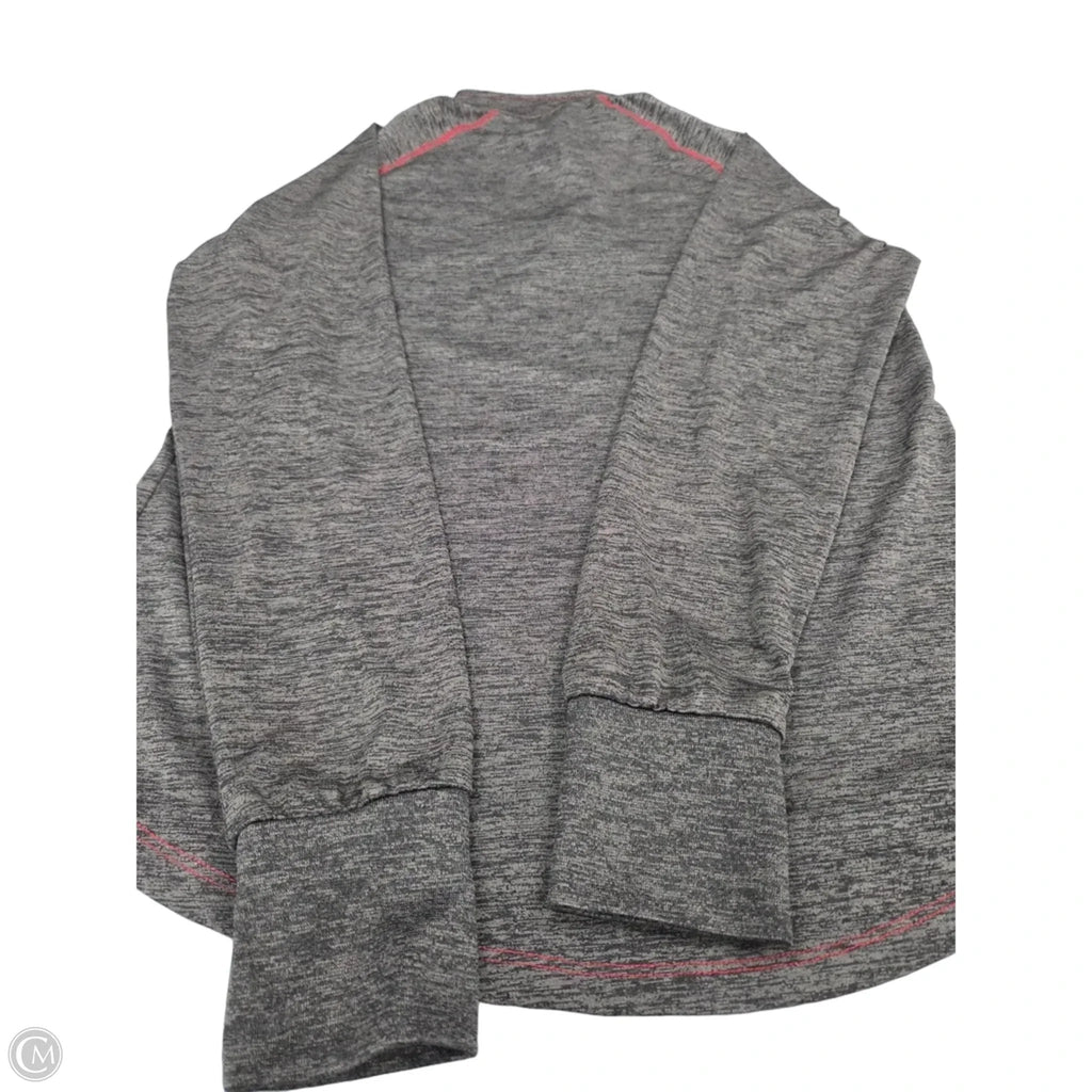 Athletic Top Long Sleeve Collar By Colosseum In Grey & Red, Size: M