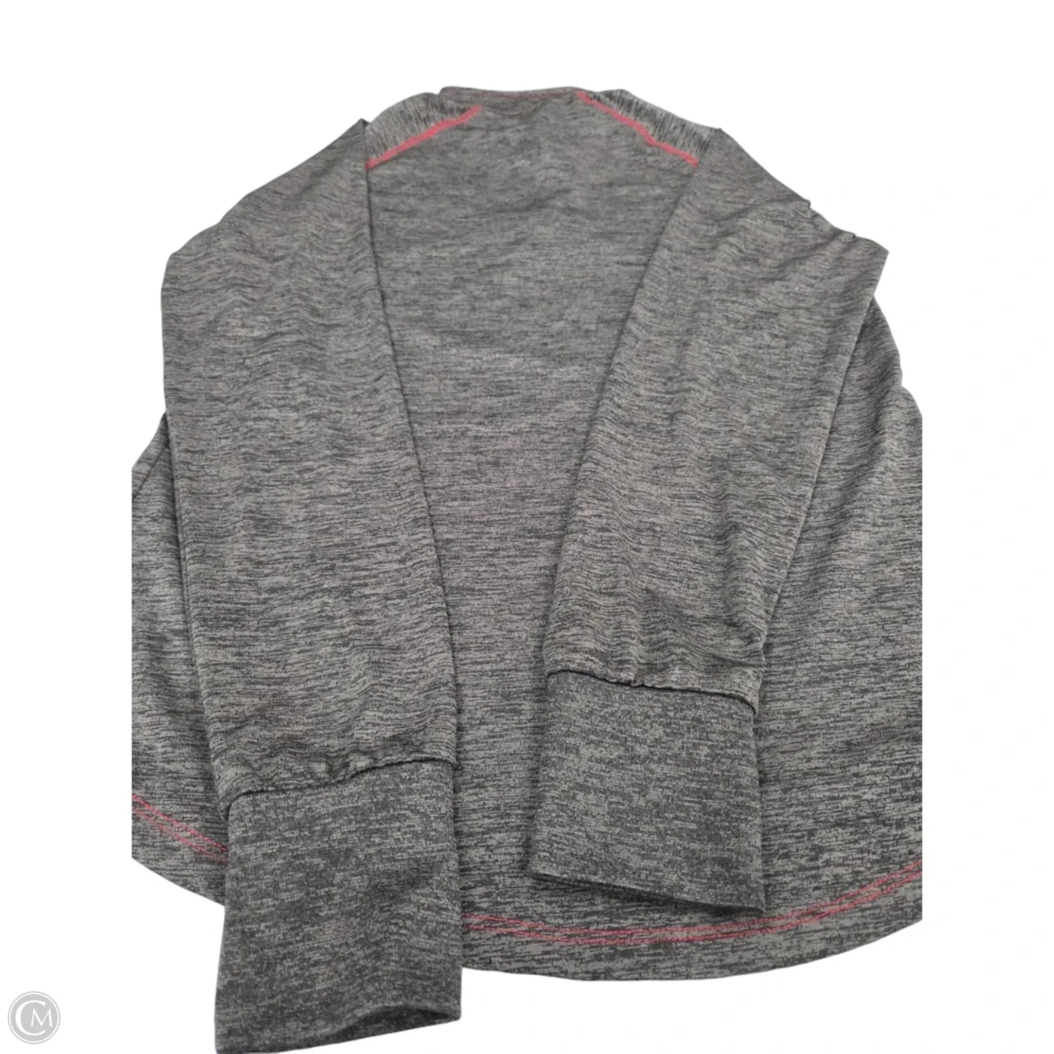 Athletic Top Long Sleeve Collar By Colosseum In Grey & Red, Size: M