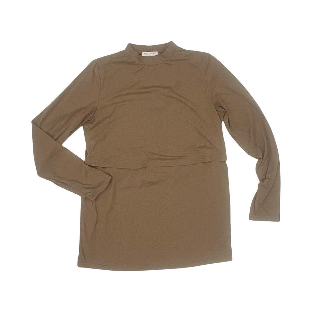 Mat Top Ls By Smallshow In Brown, Size:M