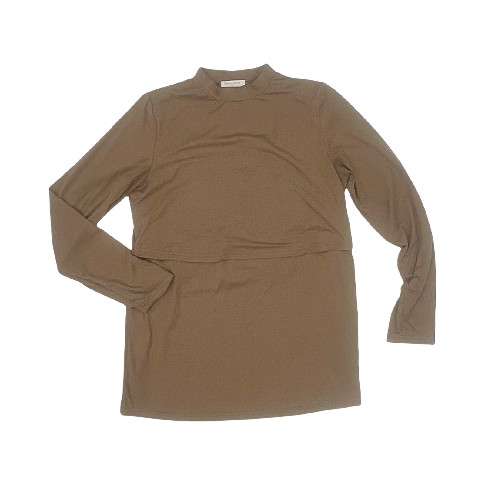 Mat Top Ls By Smallshow In Brown, Size:M