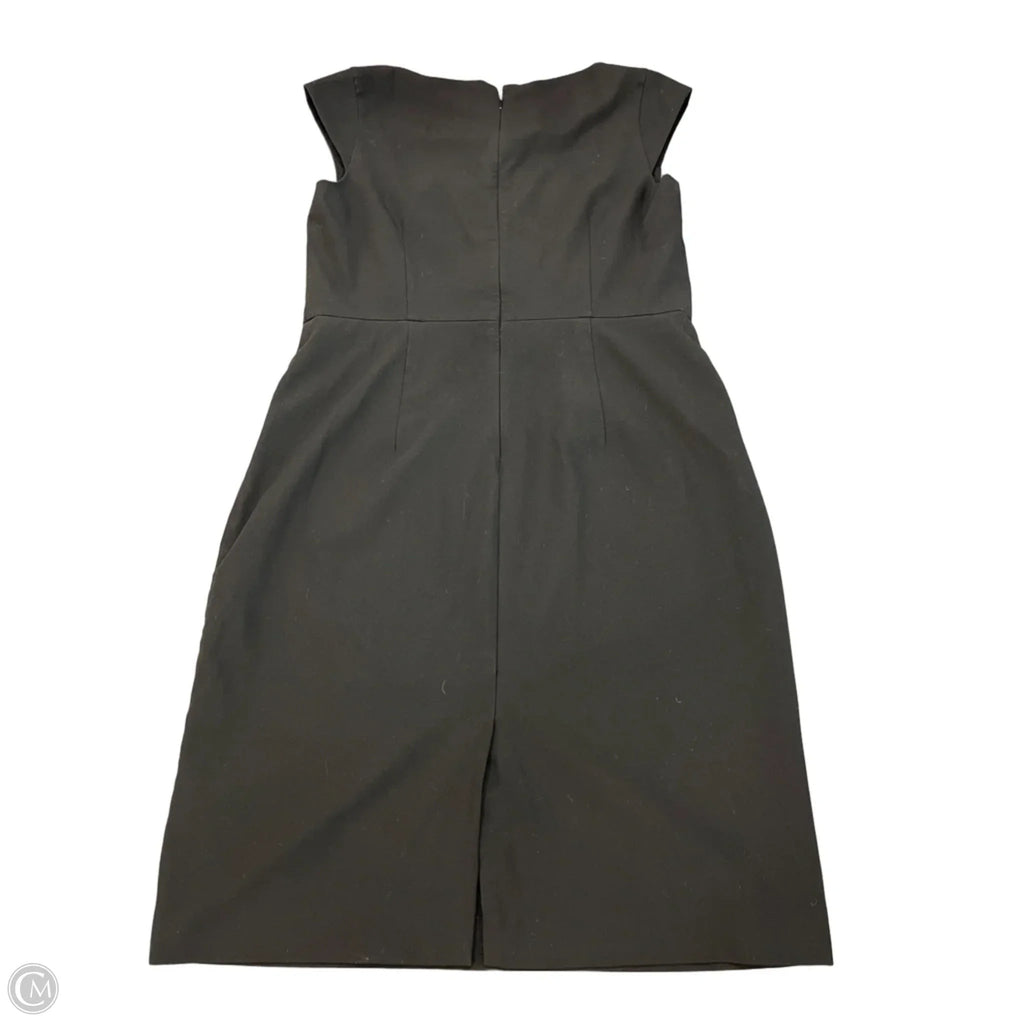 Dress Casual Midi By Ann Taylor In Black, Size: L