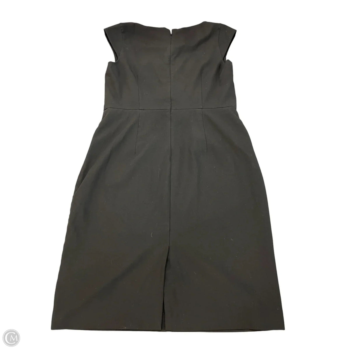 Dress Casual Midi By Ann Taylor In Black, Size: L