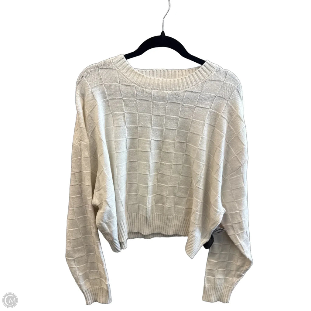 Sweater By Double Zero In White, Size: L