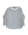 Top Ls By Dokotoo In Grey, Size:L