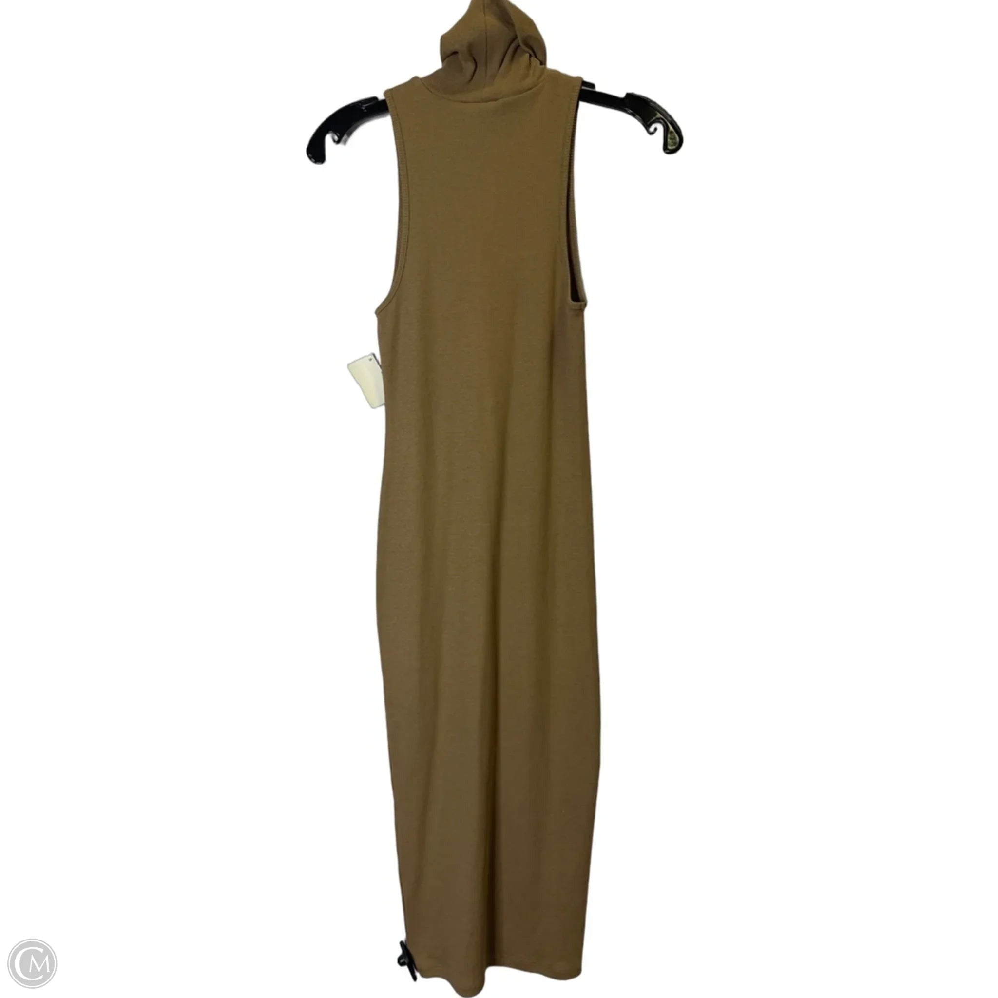 Dress Casual Midi By Zara In Tan, Size: S
