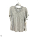 Athletic Top Short Sleeve By Xersion In Grey, Size: 1x