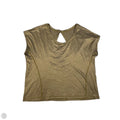 Athletic Top Short Sleeve By Lululemon In Gold, Size: M