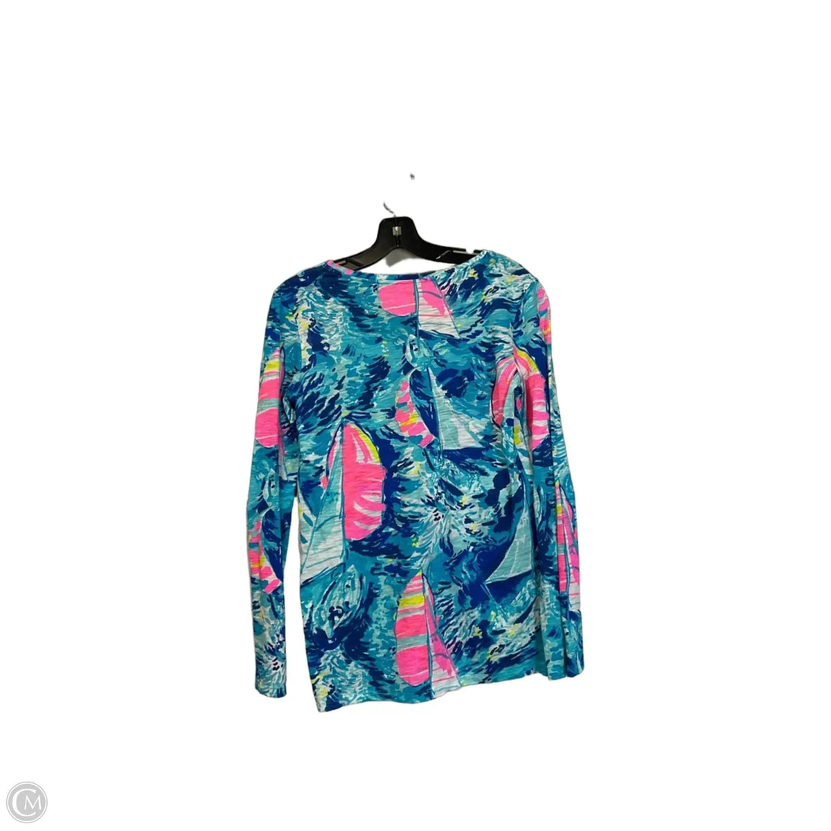 Top Long Sleeve Designer By Lilly Pulitzer In Blue, Size: Xs