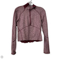 Athletic Sweatshirt Collar By Lululemon In Maroon, Size: 6
