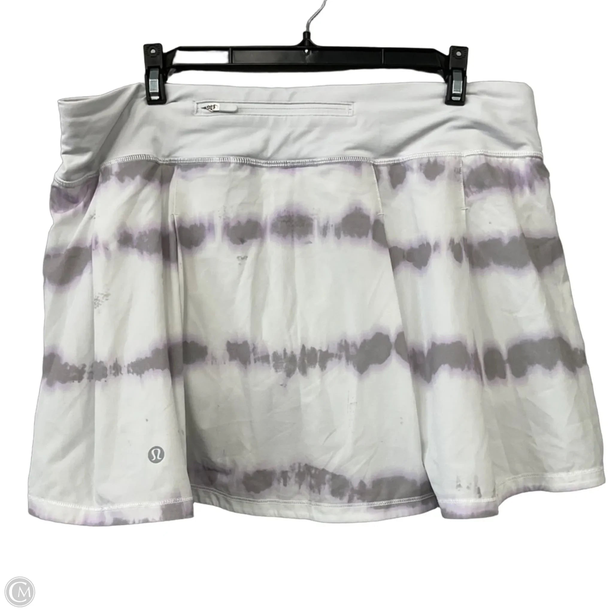 Athletic Skort By Lululemon In Purple & White, Size: 12