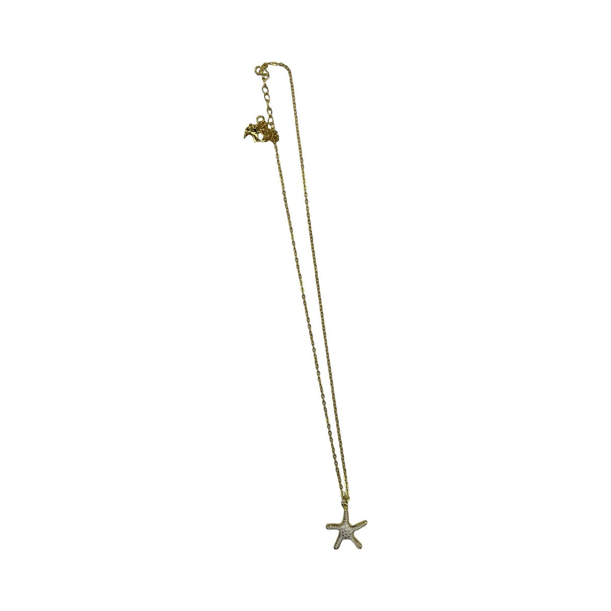 Necklace Charm By Clothes Mentor In Gold & White