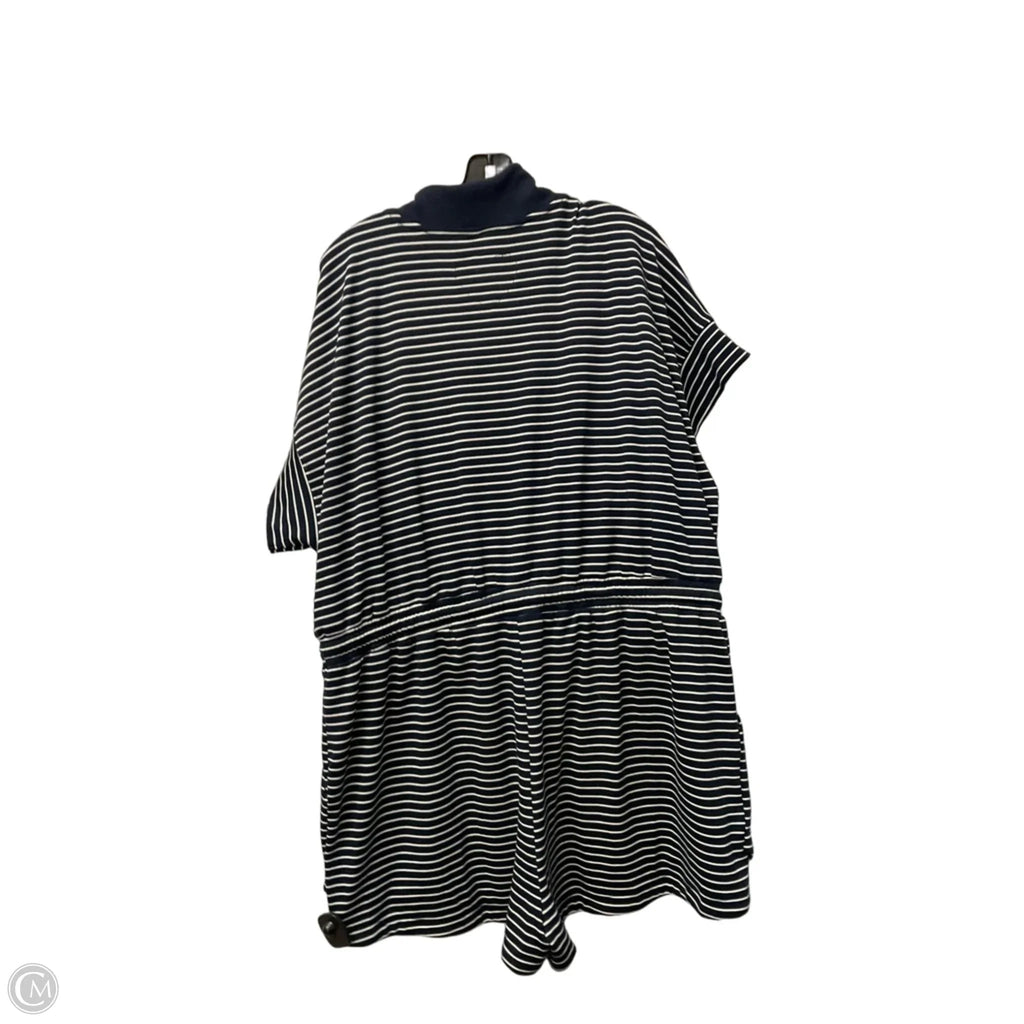Romper By Umgee In Blue & White, Size: 2x