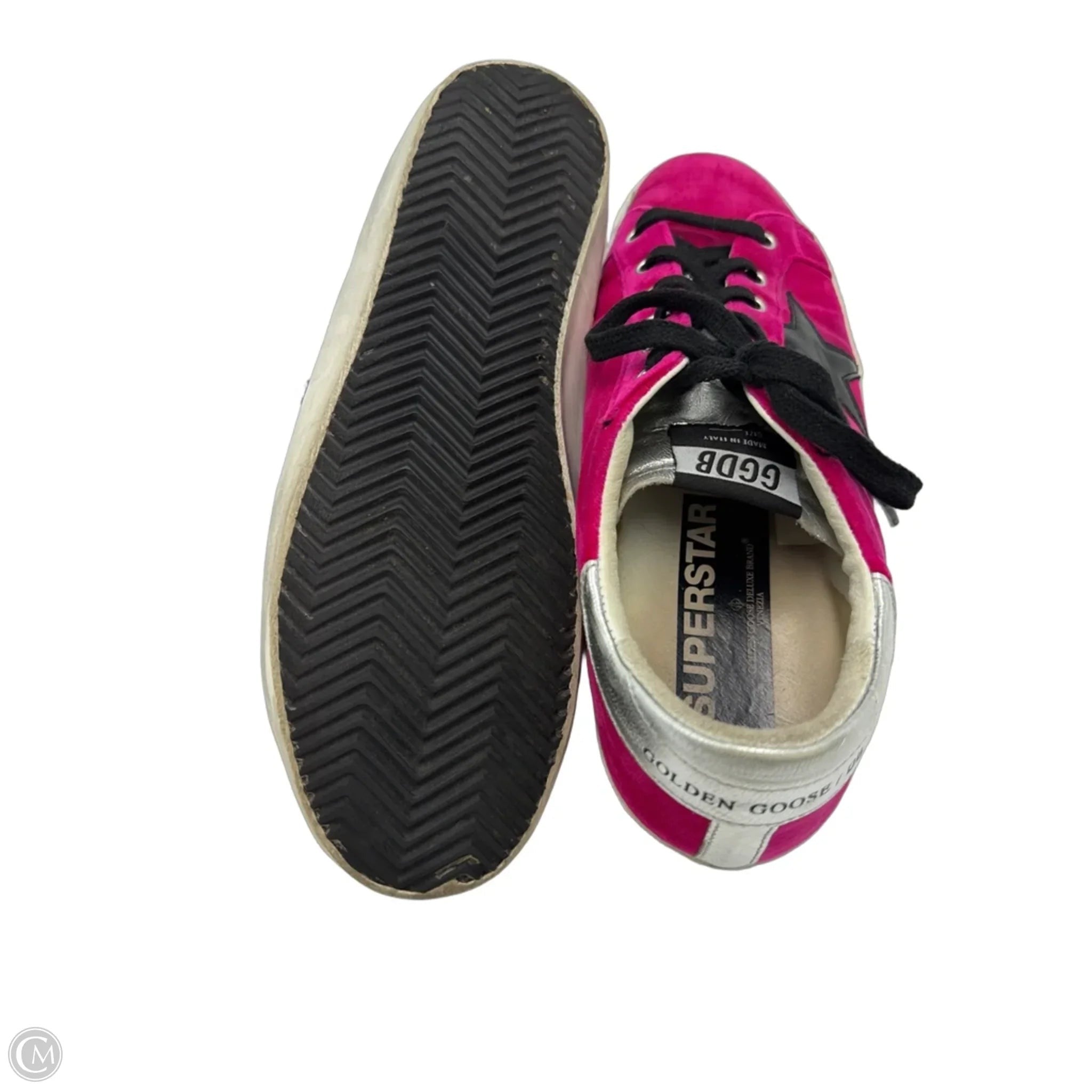 Golden Goose Superstar Trainers Luxury Shoes In Pink Velvet, Size: 9 (39)