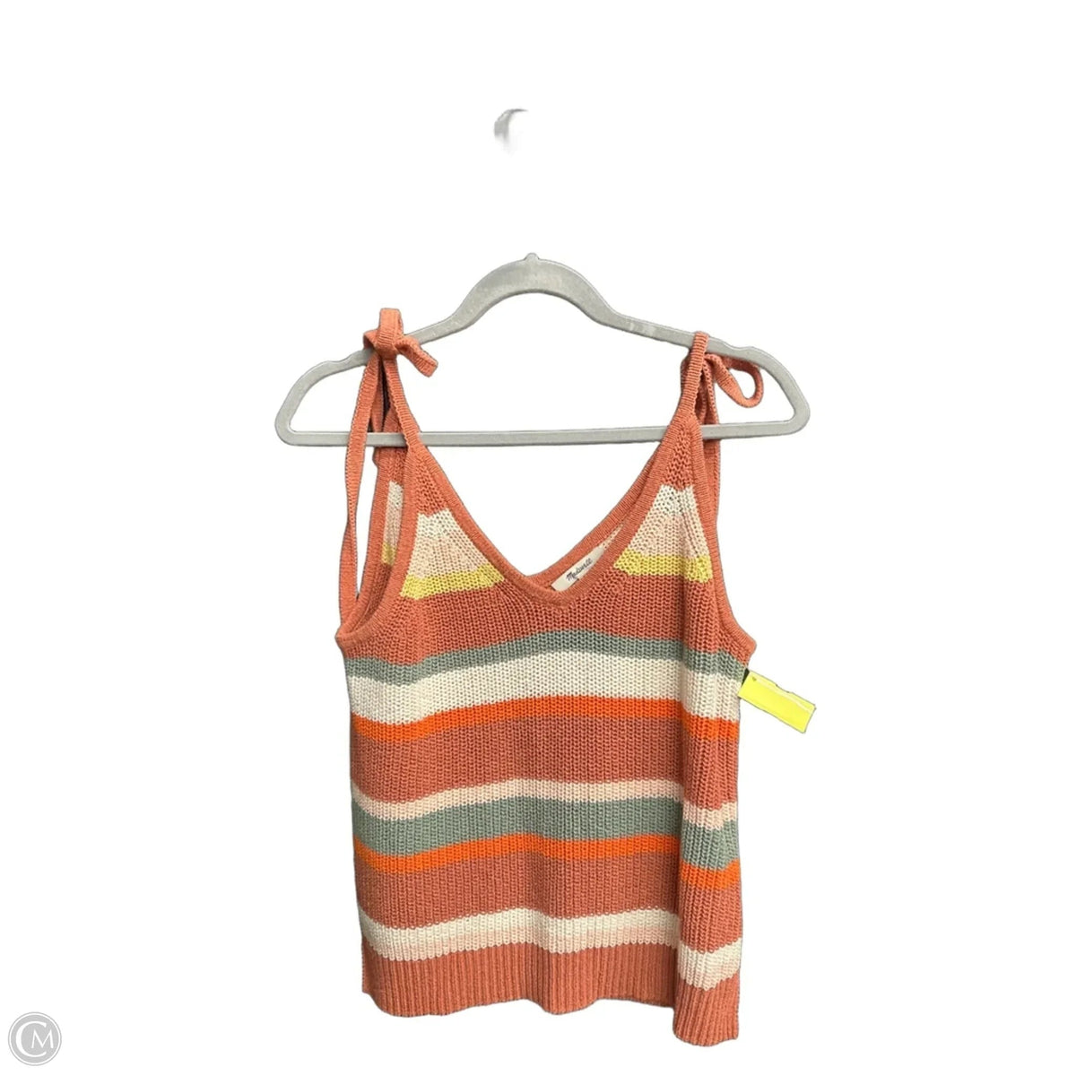 Top Sleeveless By Madewell In Striped Pattern, Size: S